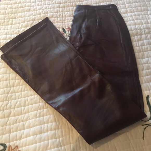 CLEMENTS byVAKKO. Genuine Leather pants - Picture 4 of 7